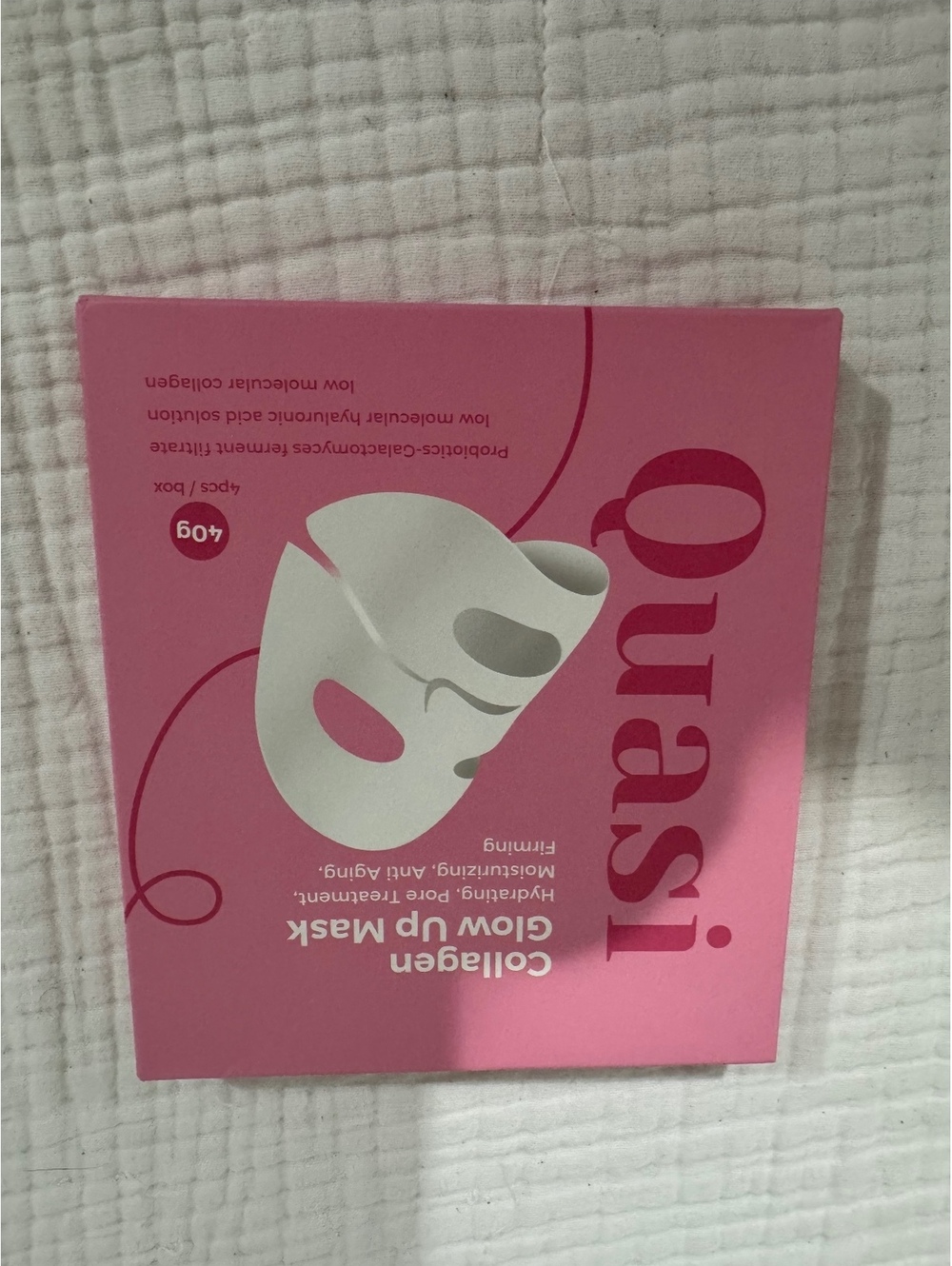 Quasi Collagen Glow Up Mask 4 Pack Hydrogel Face Masks